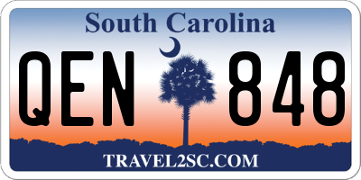SC license plate QEN848