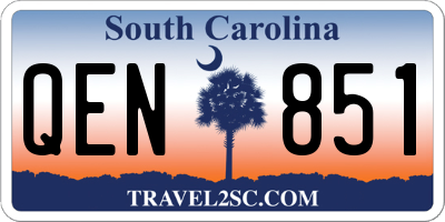 SC license plate QEN851