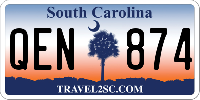 SC license plate QEN874