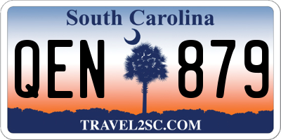 SC license plate QEN879