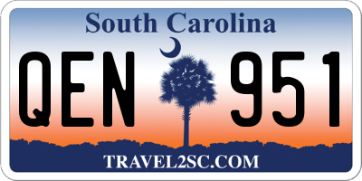 SC license plate QEN951