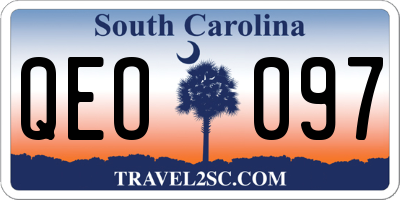 SC license plate QEO097