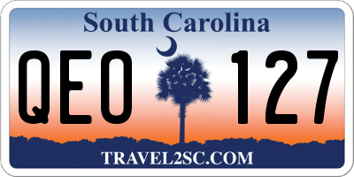 SC license plate QEO127