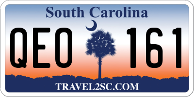 SC license plate QEO161