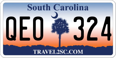 SC license plate QEO324