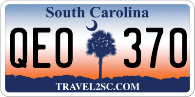 SC license plate QEO370