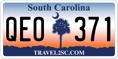 SC license plate QEO371