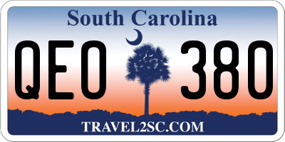 SC license plate QEO380