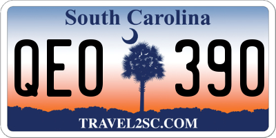 SC license plate QEO390