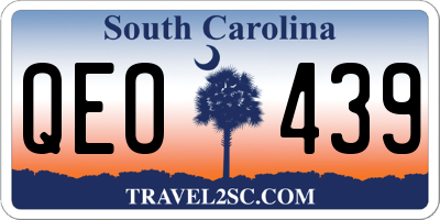 SC license plate QEO439
