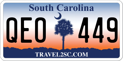SC license plate QEO449