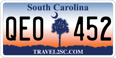SC license plate QEO452