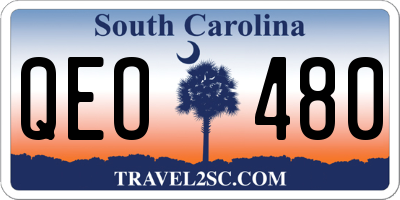 SC license plate QEO480