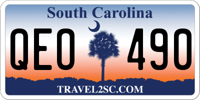 SC license plate QEO490