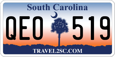 SC license plate QEO519