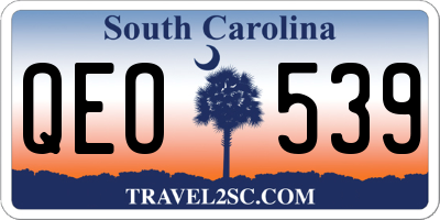 SC license plate QEO539