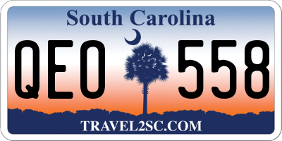 SC license plate QEO558
