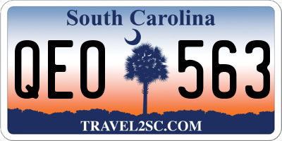 SC license plate QEO563