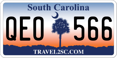 SC license plate QEO566