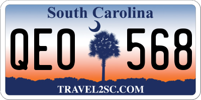 SC license plate QEO568