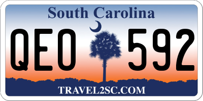 SC license plate QEO592