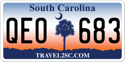 SC license plate QEO683