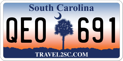 SC license plate QEO691