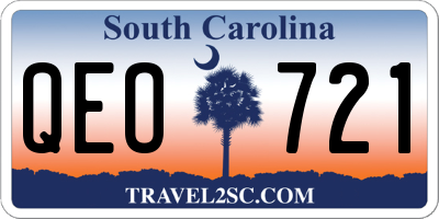 SC license plate QEO721