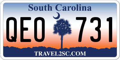 SC license plate QEO731