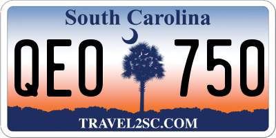 SC license plate QEO750