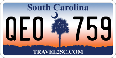 SC license plate QEO759