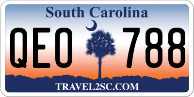 SC license plate QEO788