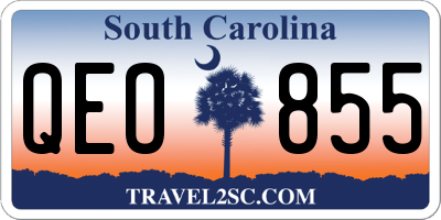 SC license plate QEO855