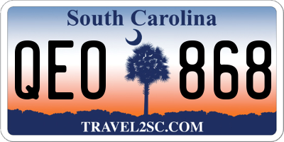 SC license plate QEO868