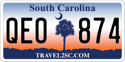 SC license plate QEO874