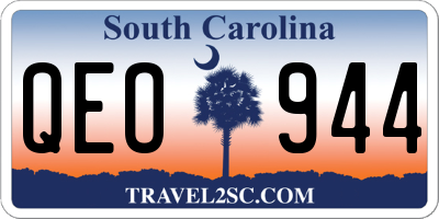 SC license plate QEO944