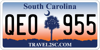 SC license plate QEO955