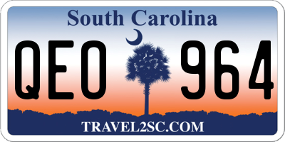 SC license plate QEO964