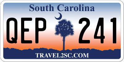 SC license plate QEP241