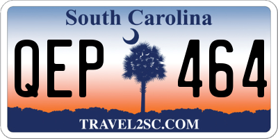 SC license plate QEP464