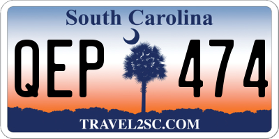 SC license plate QEP474