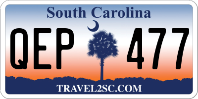 SC license plate QEP477