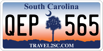 SC license plate QEP565
