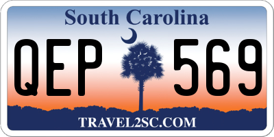 SC license plate QEP569