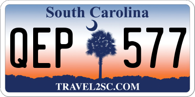 SC license plate QEP577