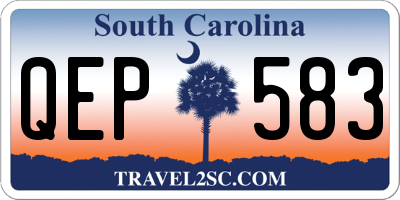 SC license plate QEP583
