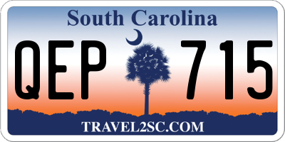 SC license plate QEP715