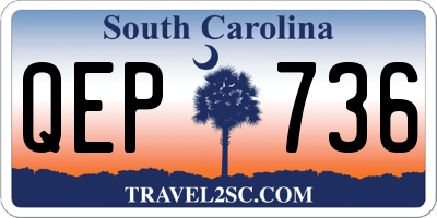SC license plate QEP736