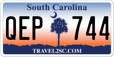 SC license plate QEP744