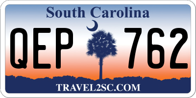 SC license plate QEP762